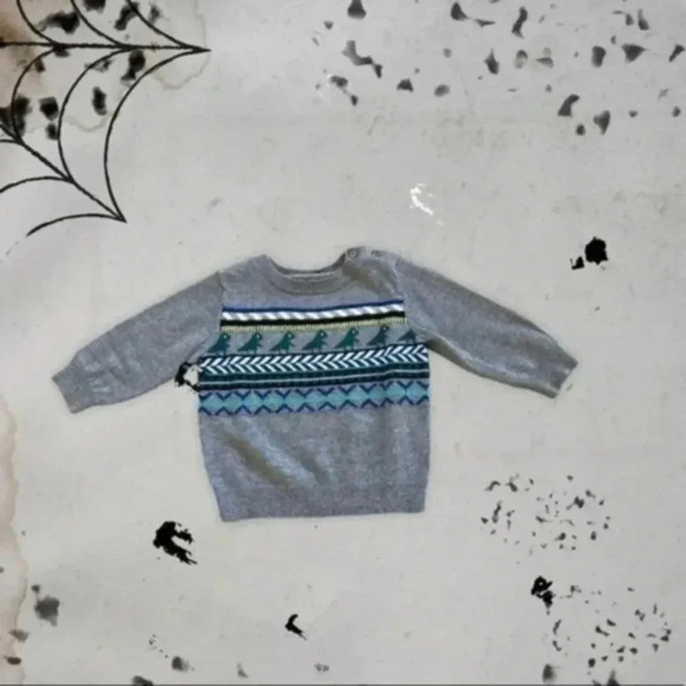 Gymboree boys sweater gray sz 12-18 mnths …
